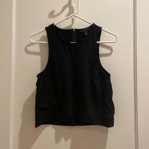 Banana Republic Black Crop Tank, XSP